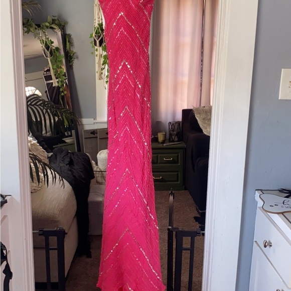 Scala Fuchsia Sequin Dress - Picture 7 of 8